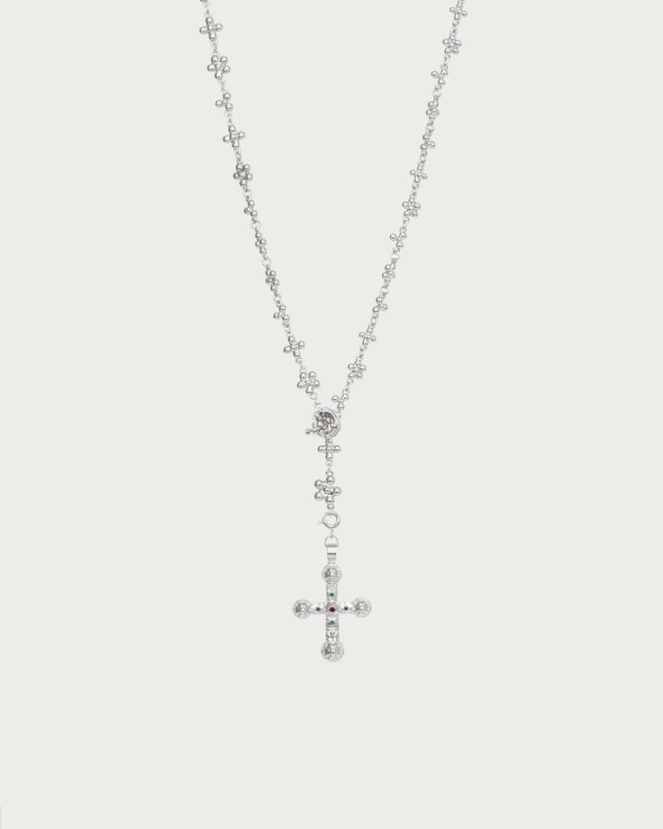 Luxury Cross Necklace, Koleen Diaz, En Route Jewelry, Contemporary Necklace, Daisy Necklace, Romantic Jewellery, Cross Chain, Cross Jewelry, Online Jewelry Store