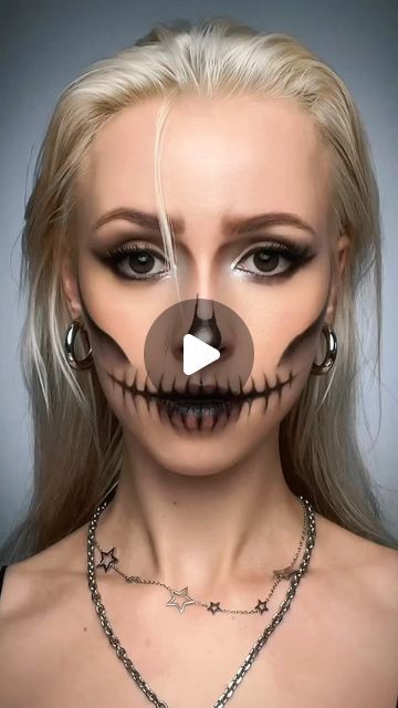 Loin Makeup Halloween, Face Makeup Halloween Easy, Halloween Face Paint Ideas Easy, Halloween Looks Makeup Easy, Kids Makeup Halloween, Couples Halloween Makeup Ideas, Halloween Costumes Face Paint, Halloween Makeup Leicht, Halloween Face Makeup Easy