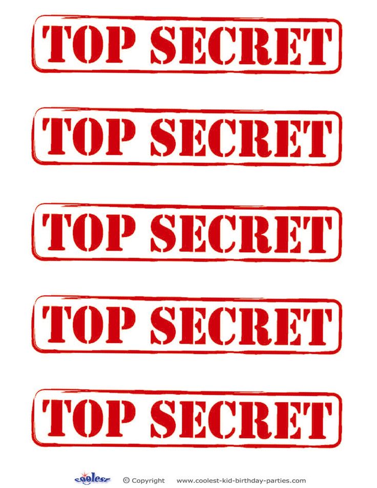 three red top secret stickers with the words'top secret'and'top secret '