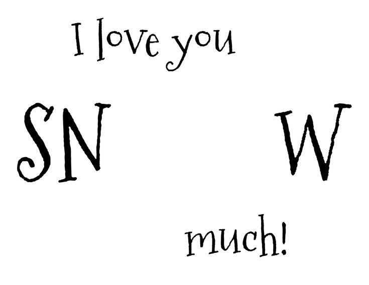 the words i love you sn w much written in black ink on a white background