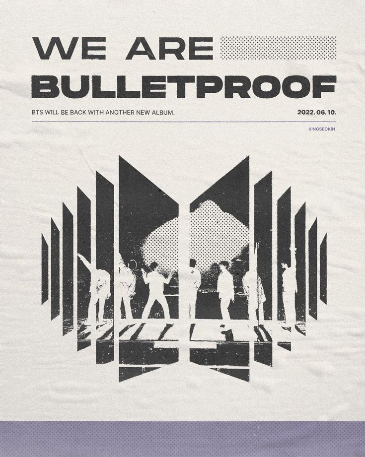 the back cover of we are bulletproof, which is printed in black and white