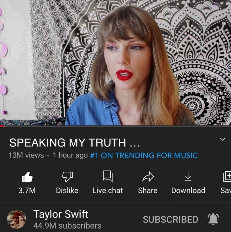 taylor swift on her instagram with the caption'speaking my truth, '