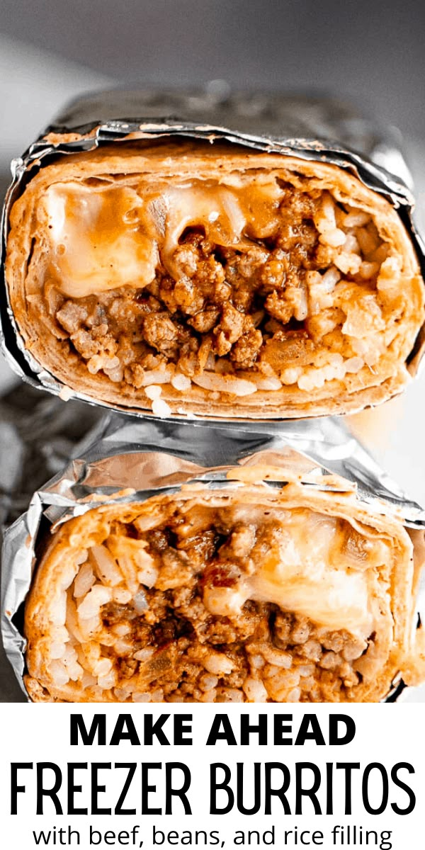 two burritos sitting on top of each other