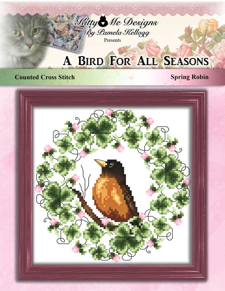 a bird for all seasons cross stitch pattern