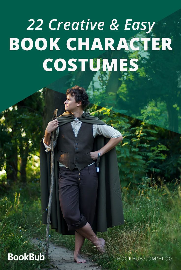 a man dressed in costume with the title 22 creative and easy book character costumes