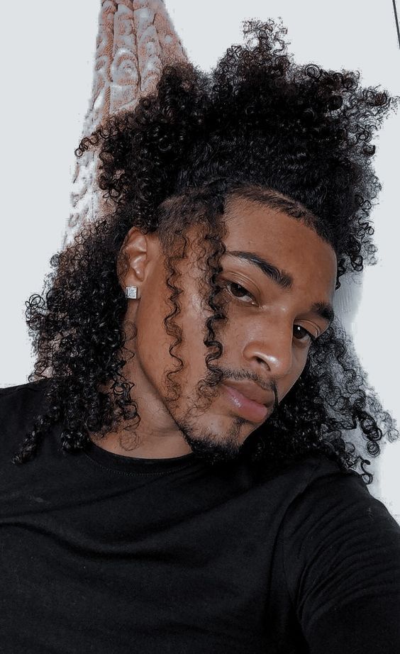 36 Cute Curly Hairstyles for Men – Svelte Magazine Hairstyles Black Men, Curly Hairstyles Black, Black Boy Hairstyles, Long Curly Hair Men, Male Haircuts Curly, Natural Hair Men, Black Men Haircuts, Cute Curly Hairstyles, Black Men Hairstyles