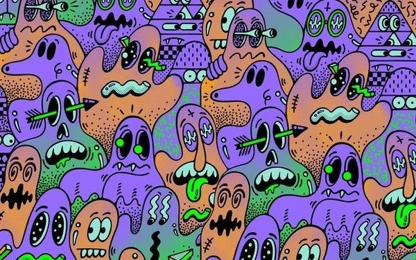 an image of many different colored monsters