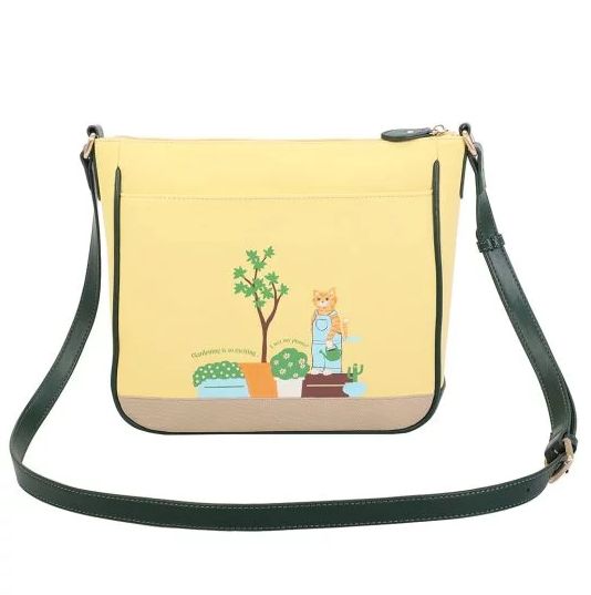 If we had to rate the Vendula Garden Centre Taylor Bag, how many (green) thumbs up would it get? This bag made of vegan leather comes with a secure zip closing to keep your essentials safe and a few pockets to keep your belongings tidy. The adjustable strap ensures the utmost comfort at all times, whether you carry the bag over the shoulder or crossbody. How cute does our newest Taylor bag look with this garden centre front with all those plants, framed plant photos and gnomes? If you’re not a g Everyday Green Satchel With Zipper Pocket, Green Everyday Satchel With Zipper Pocket, Green Rectangular Satchel With Zipper Pocket, Green Bag With Removable Pouch For Daily Use, Green Shoulder Bag With Zipper Pocket, Green Shoulder Bag With Zipper Pocket For School, Green Bag With Zipper Pocket For On-the-go, Green Tote Satchel With Zipper Pocket, Green Pouch Shoulder Bag With Zipper Closure