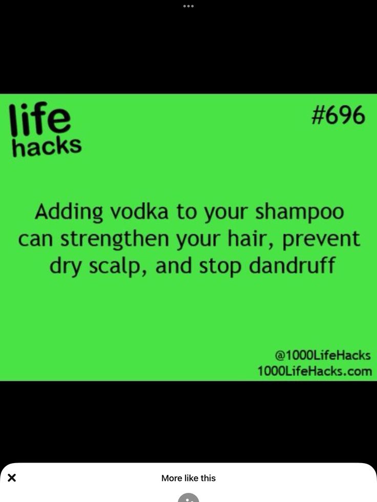 Dry Scalp, Dandruff, Get Healthy, Vodka