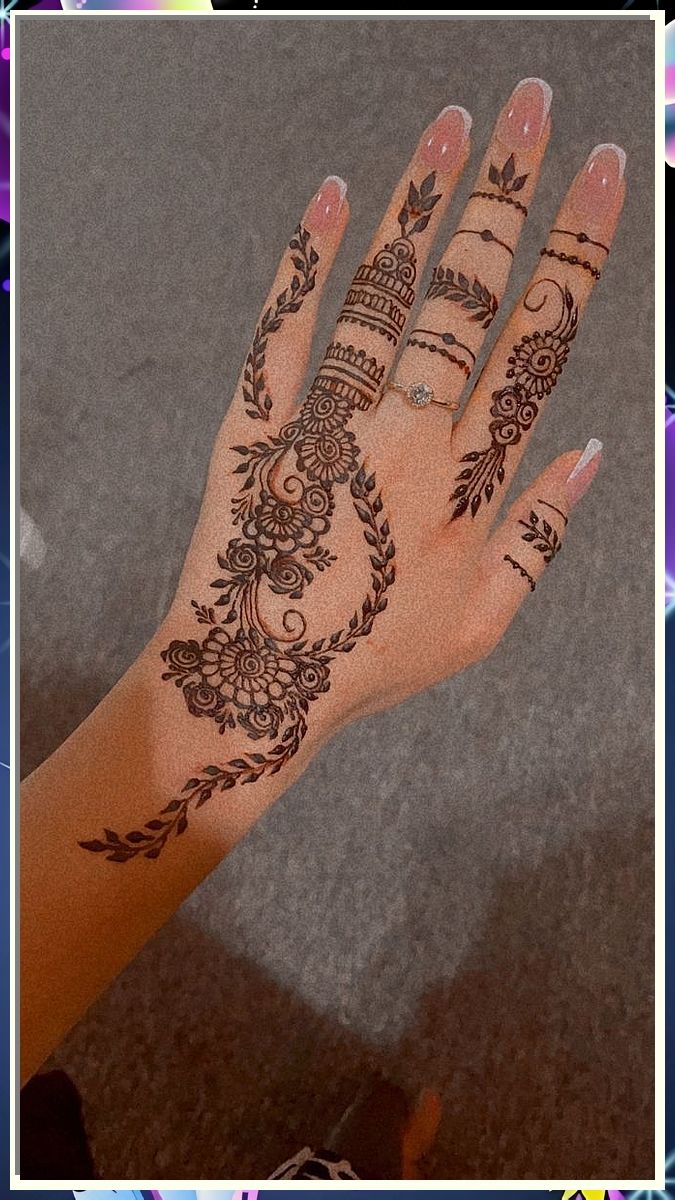 Looking for the perfect henna designs for any occasion? Check out these 13 stunning henna designs that are both trendy and unique. From intricate patterns to bold statement pieces, these designs are sure to make a statement at your next event. Whether you're looking for bridal henna or just want to add a pop of color to your look, these designs have got you covered. Explore the beauty of henna artistry today! Back Mehndi Designs Unique, Henna Tattoo Designs Hand Unique, Trendy Mehendi Designs, Mehendi Designs For Hands Unique, Henna Designs Unique, Trendy Mehndi Designs, Party Henna, Henna Style Tattoos, Planning Events