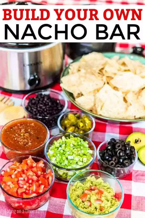 a table topped with bowls filled with different types of salsa and tortilla chips