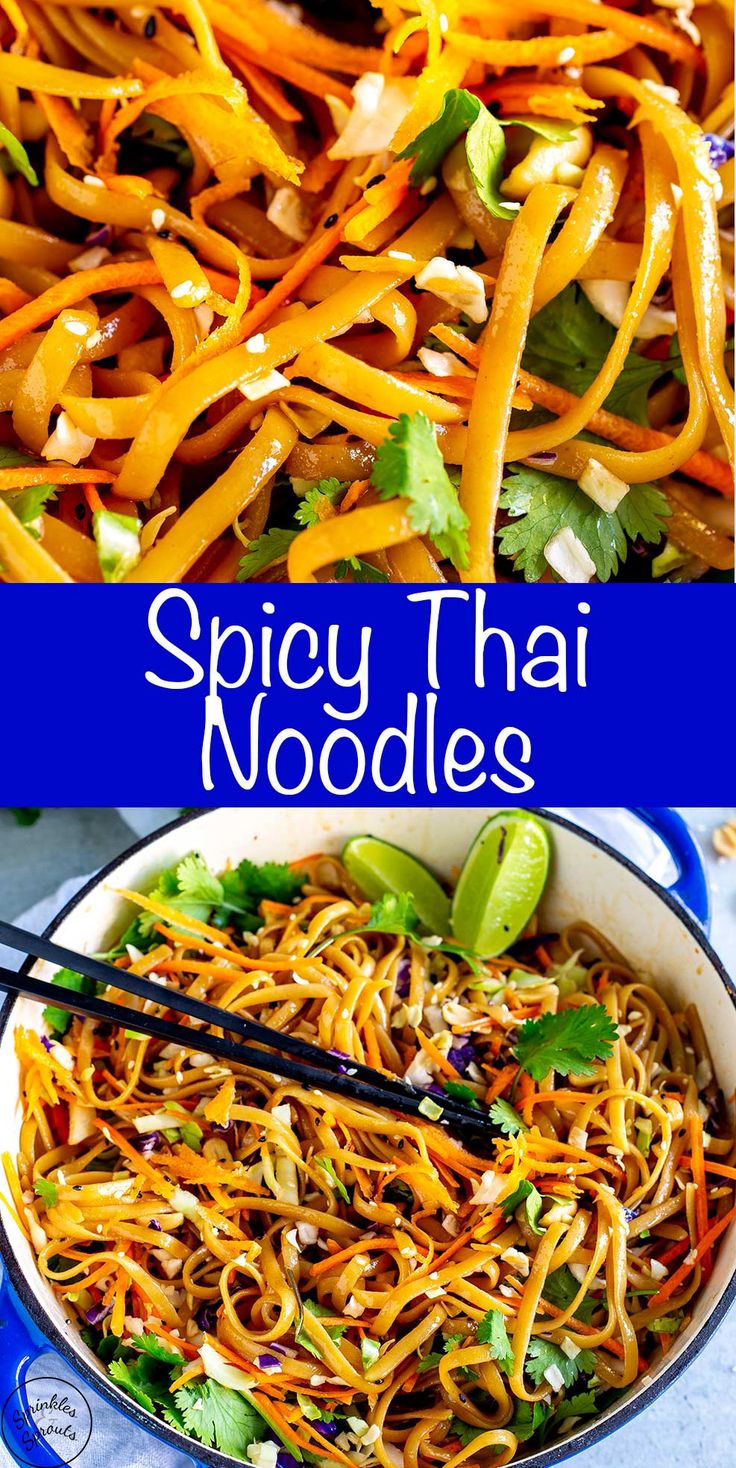 this spicy thai noodle salad is so good it's ready to be eaten