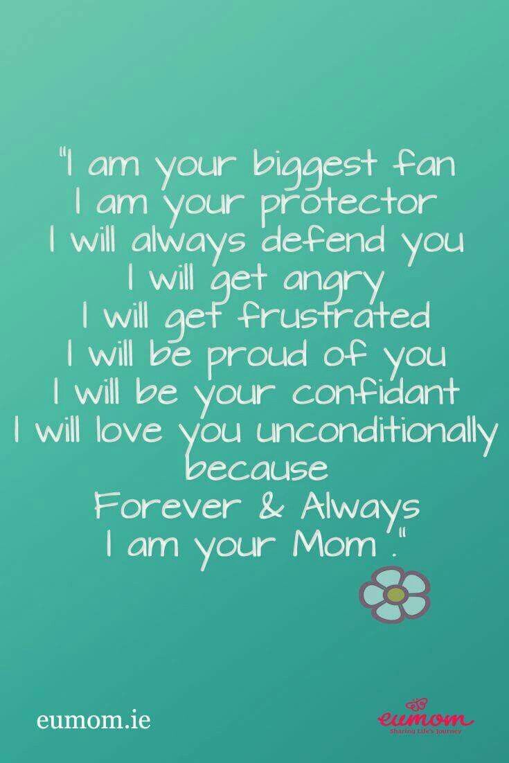 a blue background with the words i am your biggest fan, i am your protector and i will always defend you