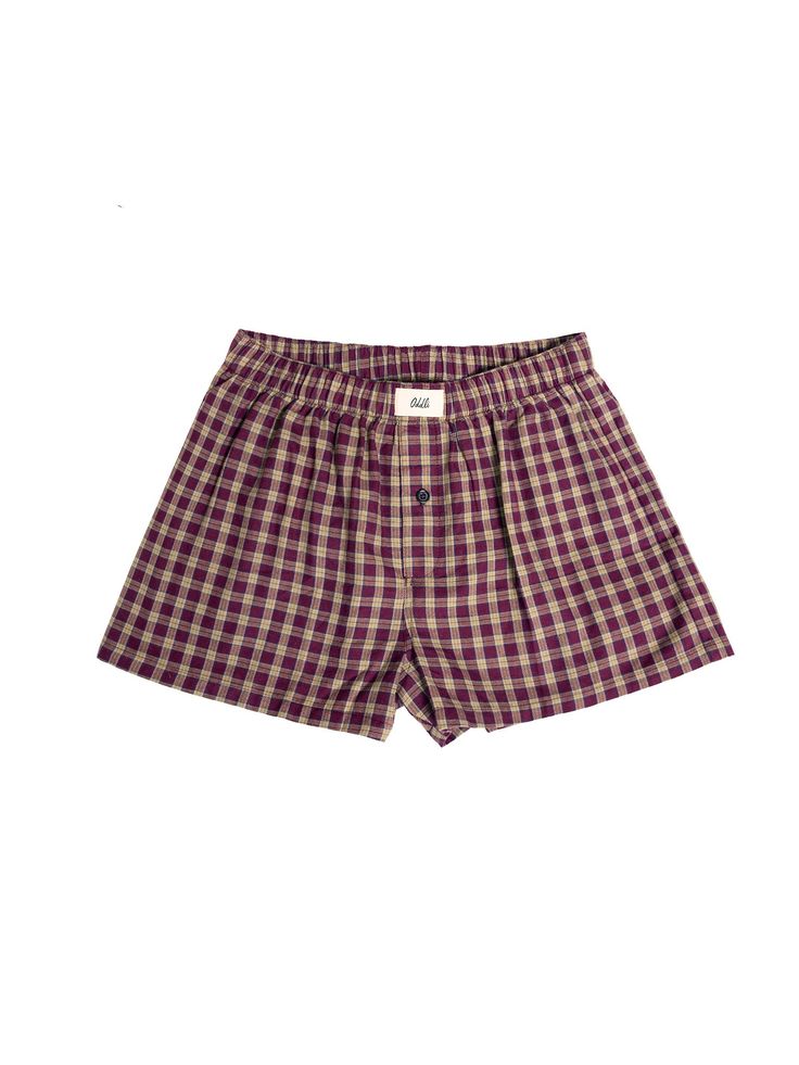 one for $52, two for $99, three for $145. discount automatically applied at checkout DETAILS Limited edition Oddli boxers - made from a mix of 100 percent OEKO Tex and BCI certified cotton fabric. The burgundy plaid is an original Oddli deadstock boxer that we loved so much we decided to custom print on the coziest softest organic cotton, perfect for all. Burgundy plaid boxers made in Hong Kong, all other colors are made in the United States. CARE Machine wash cold. Line dry. SIZING The elastic Oddli Boxers, Boxers Plaid, Plaid Boxer Shorts, Billie Concert, Womens Boxer Shorts, Woman Boxer, Boxers Men, Plaid Boxers, Vintage Boxer