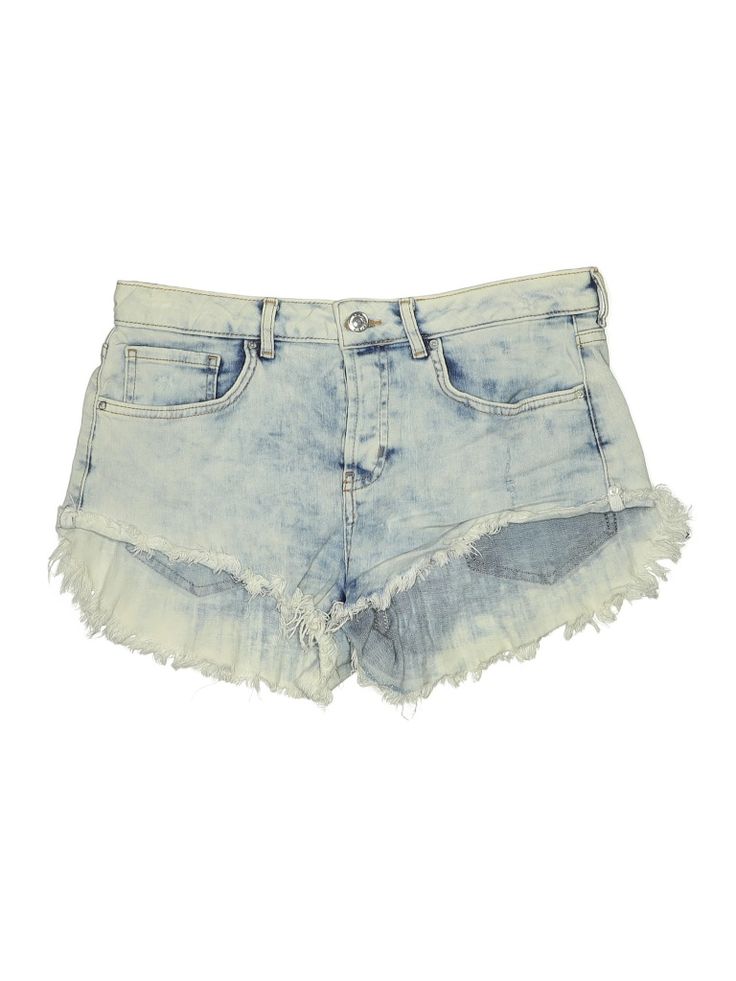 Forever 21 Denim Shorts Size: 29 Bottoms - used. No Fabric Content | Forever 21 Denim Shorts: Blue Bottoms - Size 29 Forever 21 Mid-rise Jean Shorts, Cheap Forever 21 Cotton Shorts, Trendy Acid Wash Bottoms With Frayed Hem, Trendy Faded Jean Shorts, Trendy Faded Mid-rise Jean Shorts, Trendy Faded Mid-rise Shorts, Trendy Mid-rise Faded Shorts, Forever 21 High Rise Denim Shorts, High Waist Acid Wash Denim Jean Shorts