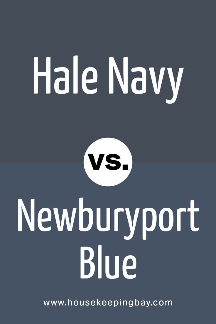 Hale Navy vs. Newburyport Blue by Benjamin Moore Navy Office Walls, Bm Hale Navy, Bathroom Paint Colors Blue, Newburyport Blue, Dark Blue Bedroom Walls, Deep Blue Paint, Navy Paint Colors, Benjamin Moore Kitchen, Hale Navy Benjamin Moore