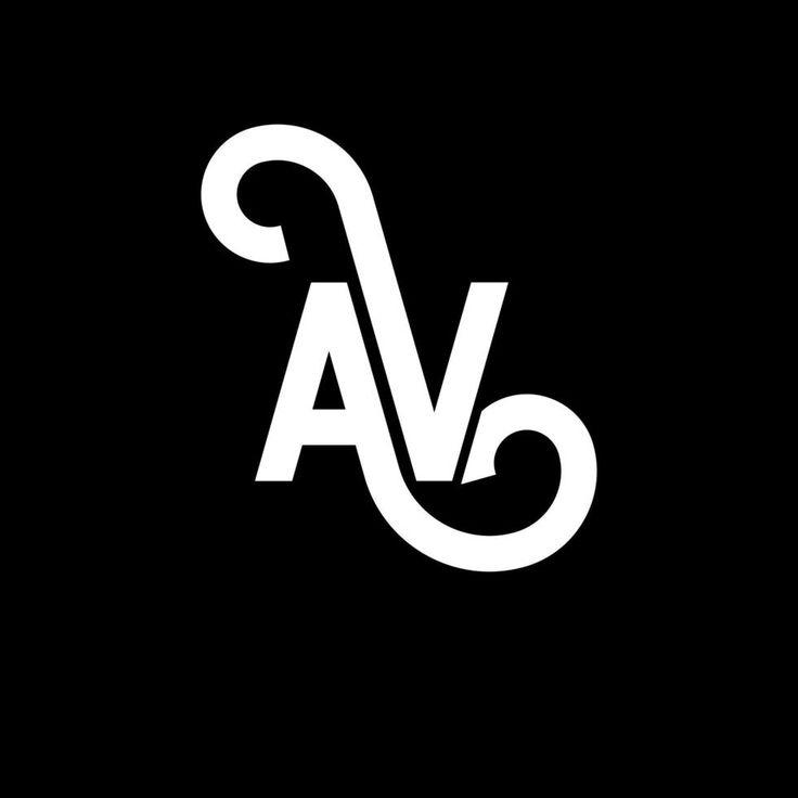 the letter logo is made up of two overlapping letters, one in white and the other in black