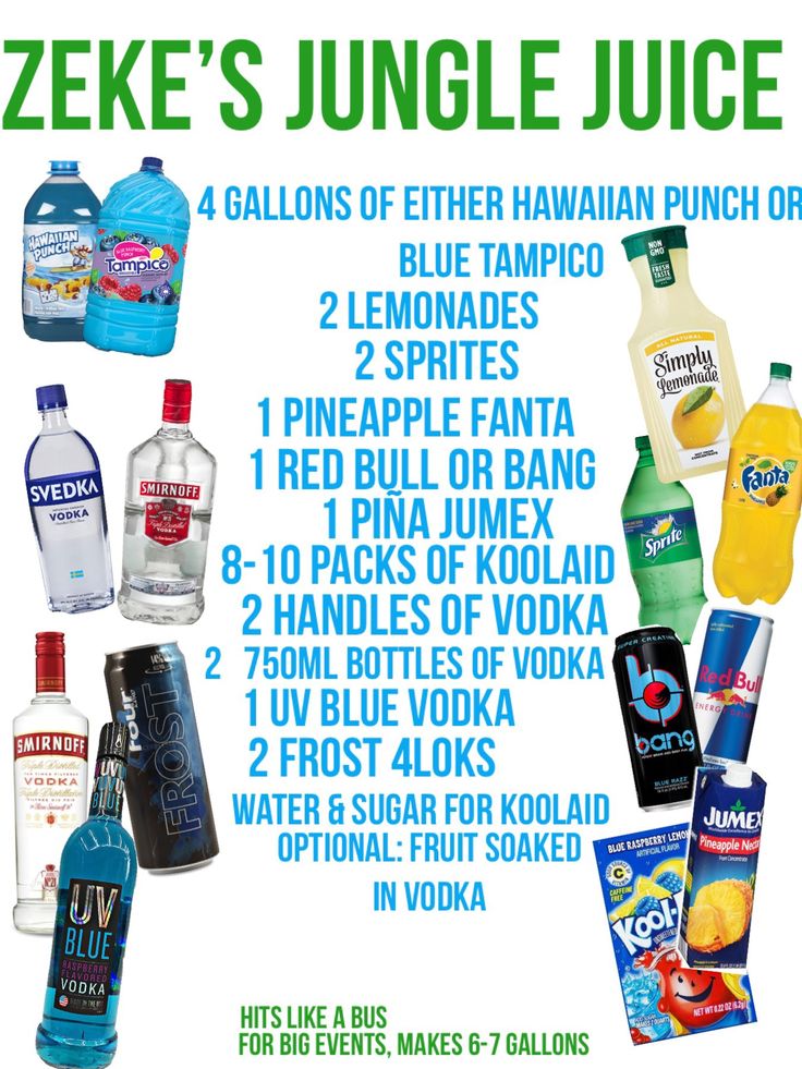 a poster with different types of juices and drinks on it's side, including lemonade