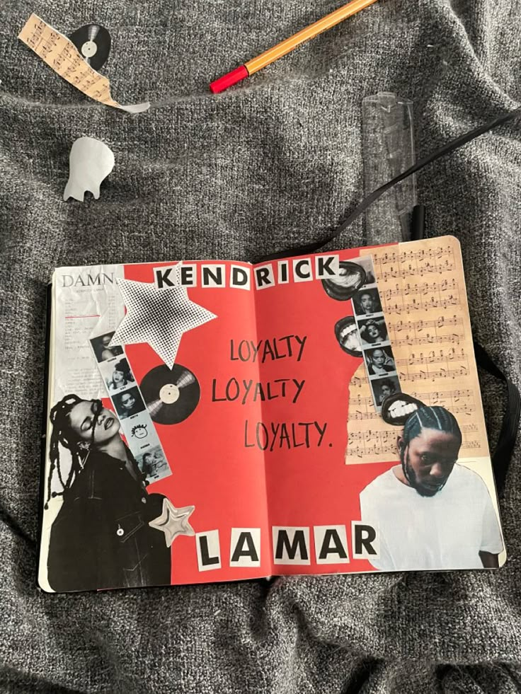 Journal 
Rap 
Rihanna
Kendrick Lamar 
Collage Loyalty Kendrick Lamar Rihanna, Loyalty Kendrick Lamar, Lamar Core, Its Me Vs Me, Love Kendrick Lamar, Kendrick Lamar Aesthetic, Kendrick Lamar Lyrics, Kendrick Lamar Art, Ash Core