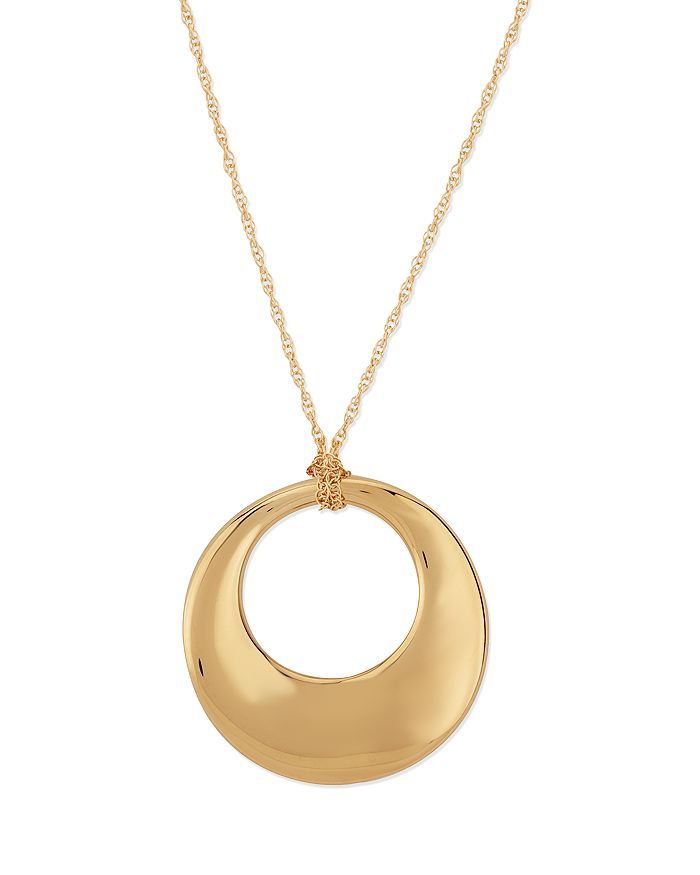 Bloomingdale's Graduate Circle Pendant Necklace in 14K Yellow Gold, 18" - 100% Exclusive Jewelry & Accessories - Bloomingdale's Formal Yellow Gold Necklace With Polished Finish, Gold-tone Tarnish Resistant Necklace For Anniversary, Classic Yellow Gold Necklace With Shiny Finish, Elegant Gold-tone Necklaces For Anniversary, Gold-tone Fine Jewelry Necklace For Formal Occasions, Gold-tone Formal Fine Jewelry Necklace, Gold-tone Pendant Necklace For Anniversary, Gold-tone Round Jewelry With Polished Finish, Gold-tone Polished Round Jewelry