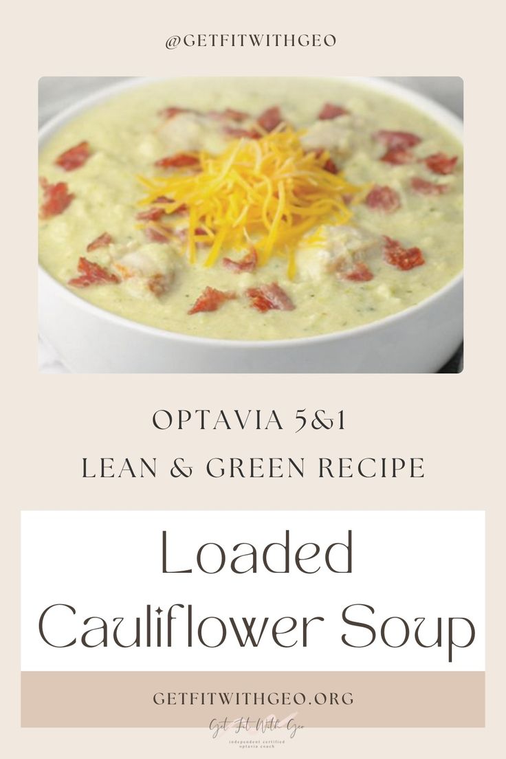 the recipe for loaded cauliflower soup