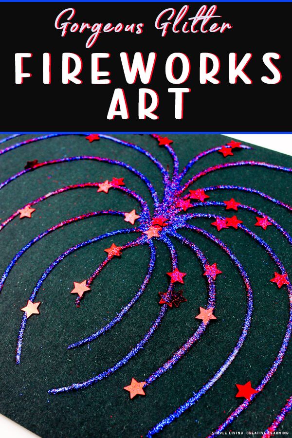 fireworks art project for kids to make