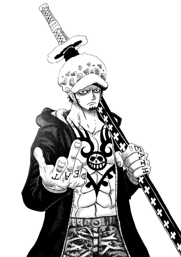 Trafalgar D Law Tattoo, Law Sketch One Piece, Law Drawing One Piece, Trafalgar Law Reference, Trafalgar Law Black And White, Trafalgar Law Sketch, Trafalgar Law Drawing, Law One Piece Tattoo, Trafalgar Law Tattoo Ideas