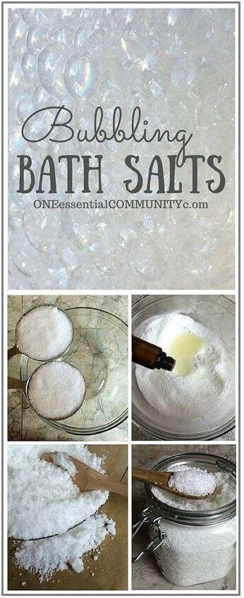 the steps to baking bath salts