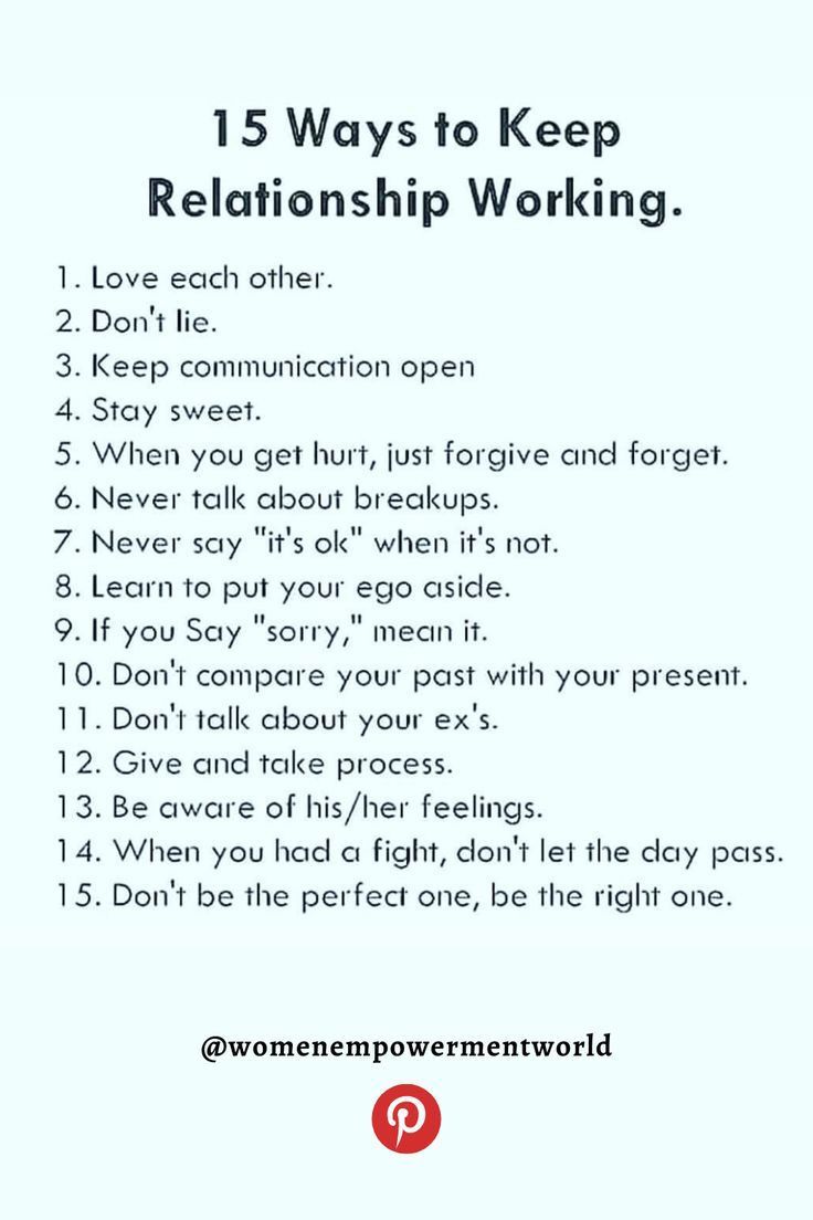 a poster with the words,'15 ways to keep a relationship working'in it