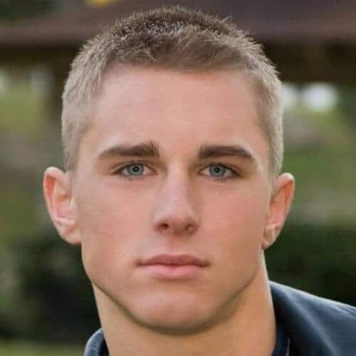 50 Best Buzz Cut Hairstyles for Men in 2023 | Men Hairstylist Sun Bleached Hair, Military Haircuts Men, Crew Cut Haircut, Ivy League Haircut, Military Haircut, Blonde Haircuts, Hair Guide, Snoopy Woodstock