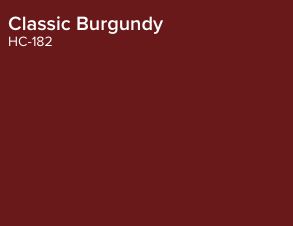 the cover for classic burgundy, featuring an image of a red background