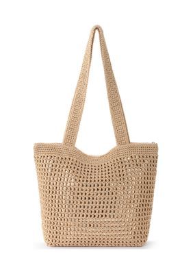 For casual days that still require all your essentials, this tote from The Sak is the one to reach for. It's hand-crocheted in a slightly slouchy shape with plenty of room on the inside. | The Sak Casual Classics Crochet Tote Lightweight Crochet Shopping Tote Bag, Lightweight Crochet Tote Bag For Shopping, Lightweight Tote Crochet Bag For Shopping, Casual Crochet Bucket Bag For Summer, Casual Crochet Beach Bag, Casual Everyday Woven Crochet Bag, Casual Beige Crochet Everyday Bag, Casual Beige Crochet Bucket Bag, Casual Crochet Bag In Natural Color