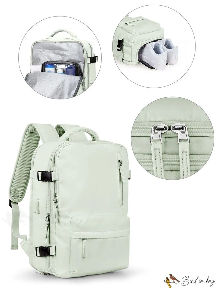 BirdinBag - Streamlined and Versatile Backpack Large Capacity Backpack Laptop Bag For Trips, Large Capacity Laptop Backpack For Trips, Functional Backpack With Adjustable Strap, Casual Backpack Travel Accessories For Trip, Back To School Rectangular Backpack With Zipper, Casual Rectangular Travel Backpack, Versatile Rectangular School Luggage, School Backpack With Luggage Sleeve, Multifunctional Softback Travel Bag