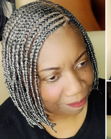 Gray Braids Hairstyles, Silver Braids For Black Women, Gray Braids, Marley Twist Hairstyles, Rock Your Hair, Small Box Braids, Embrace Natural Beauty, Skincare For Oily Skin, Short Box Braids Hairstyles