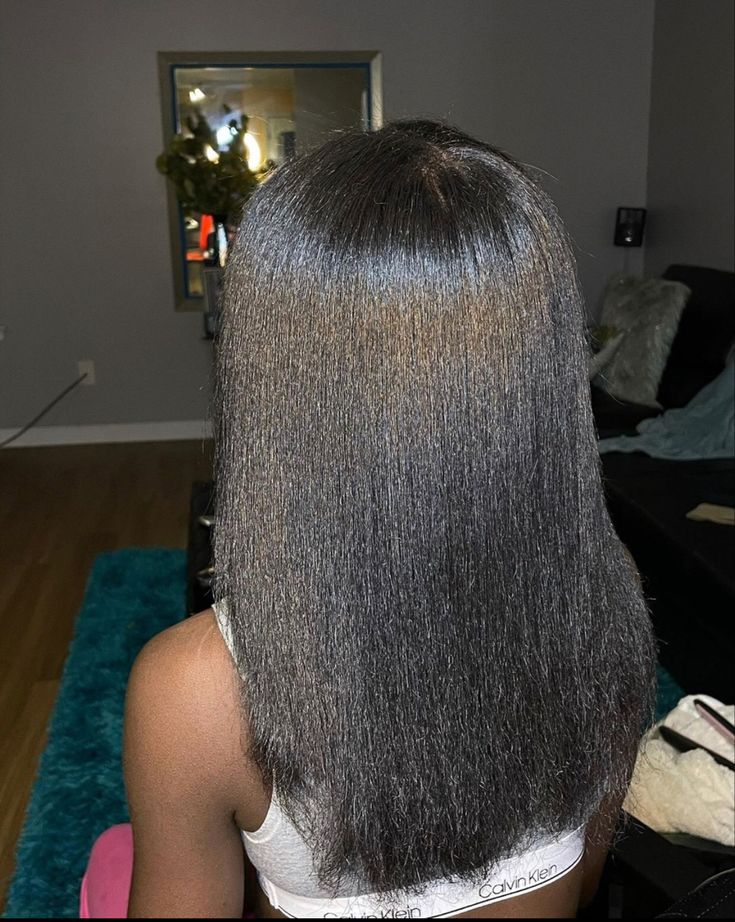 4c Relaxed Hairstyles, Relaxer Styles, 4c Silk Press, Coco Jojo, Relaxed Hairstyles, Graduation Hair, Straight Iron, Pressed Natural Hair, Hair Goal