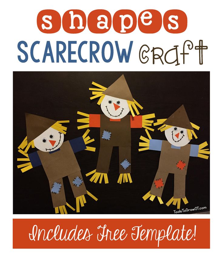 the scarecrow craft includes free templates