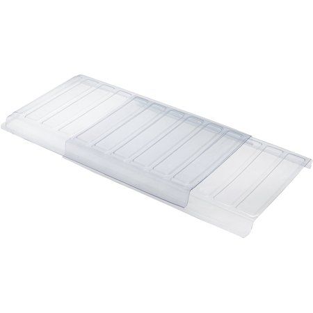 clear plastic tray with dividers