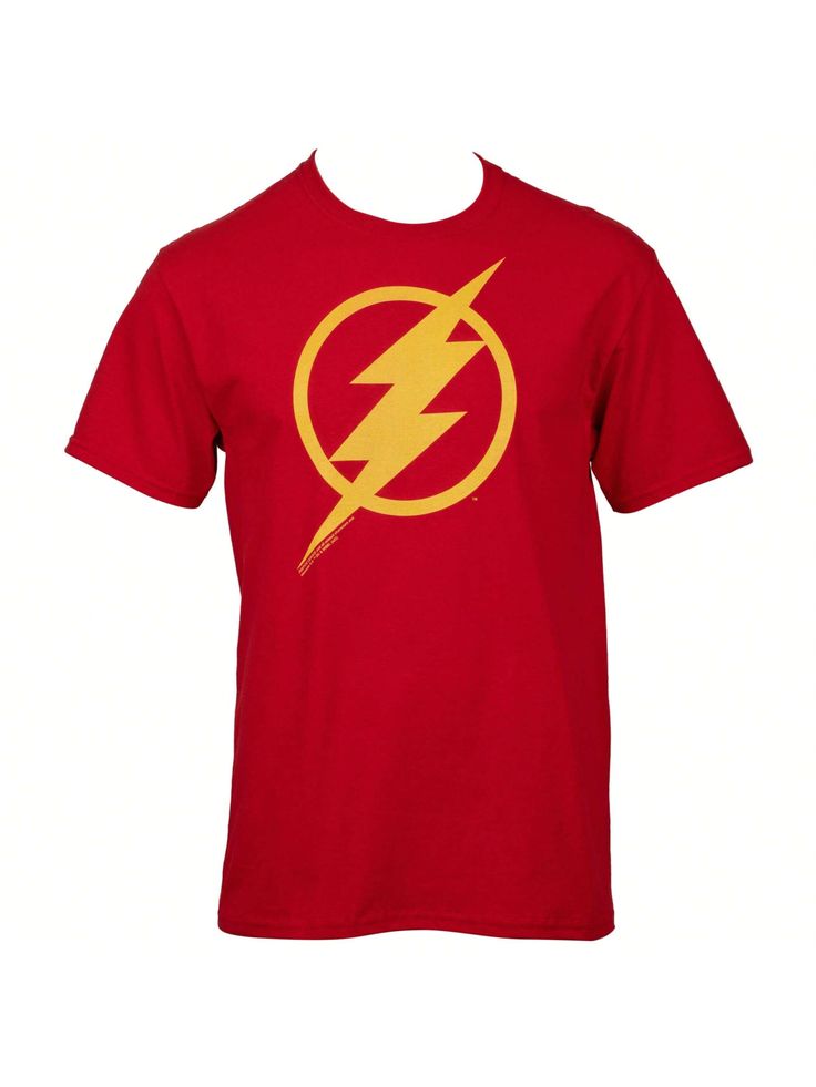 See how it feels to join the Justice League with the help of this officially licensed The Flash Justice League Style Logo T-Shirt. This red DC Comics t-shirt is made from cotton and features a classic The Flash Justice League Style logo design on the front.The Flash Justice League Style Logo T-Shirt Red Casual  Short Sleeve  Cartoon,Graphic    Men Clothing, size features are:Bust: ,Length: ,Sleeve Length: The Flash Justice League, Style Logo Design, Red Dc, The Justice League, The Justice, Justice League, The Flash, Men Clothing, Logo T Shirt