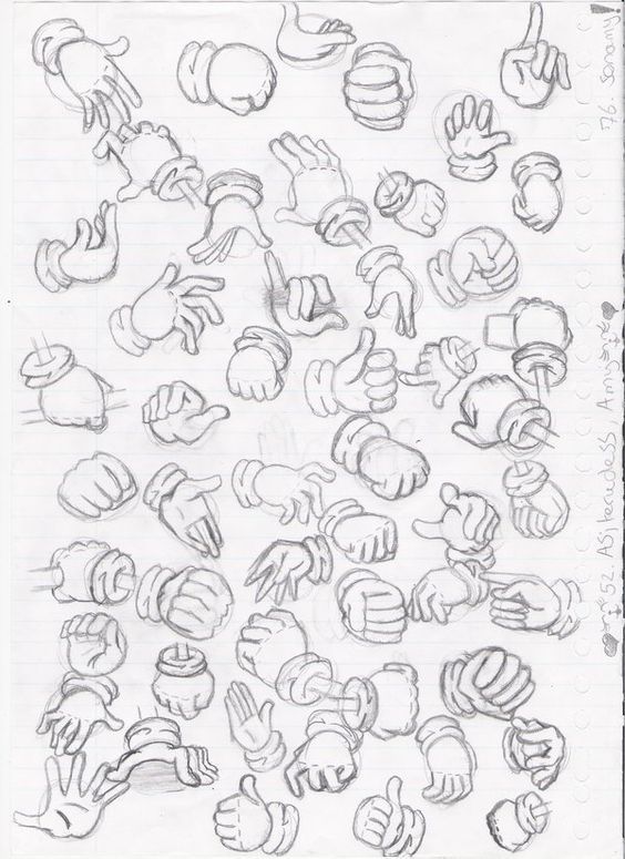 a drawing of many different shapes and sizes