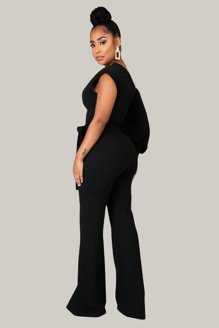 Introducing the exquisite Bonnie Asymmetrical Neckline Jumpsuit, boasting elegant lantern sleeves and a belted waist that exudes sophistication. The wide-legged design and medium stretch fabric provide unparalleled comfort and an elegant silhouette. Indulge in the opulence of this garment with its asymmetrical neckline and long sleeves, suitable for any occasion. 95% Polyester, 5% Elastane Please allow 3-5 business days to process and ship. in cm : Size US Length Sleeve Length Bust Waist Size Hi Belted Jumpsuit Or Romper For Date Night, Belted Jumpsuits And Rompers For Date Night, Solid Belted Jumpsuit For Date Night, Belted Jumpsuit For Date Night, Wide Leg Jumpsuits And Rompers For Evening, Solid Wide Leg Jumpsuits And Rompers For Evening, Solid Color Wide Leg Jumpsuits For Evening, Elegant Belted Jumpsuit For Date Night, Elegant Belted Solid Jumpsuits And Rompers