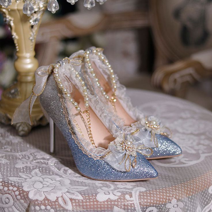 Customized Product. Ship In 5-15 Days. is not eligible for return. Fabric Material: PuColor: Blue. SilverPlatform Height: 8.5cm/3.35" Light Blue Round Toe Heels For Evening, Blue Flat Heels For Party, Light Blue Round Toe Evening Wedding Shoes, Blue Rhinestone Pointed Toe Heels, Blue Heels With Rhinestones And Round Toe, Blue Party Court Shoes With Round Toe, Blue Pointed Toe Heels With Rhinestones, Blue Embellished Heels With Pointed Toe, Blue Round Toe Court Shoes For Party