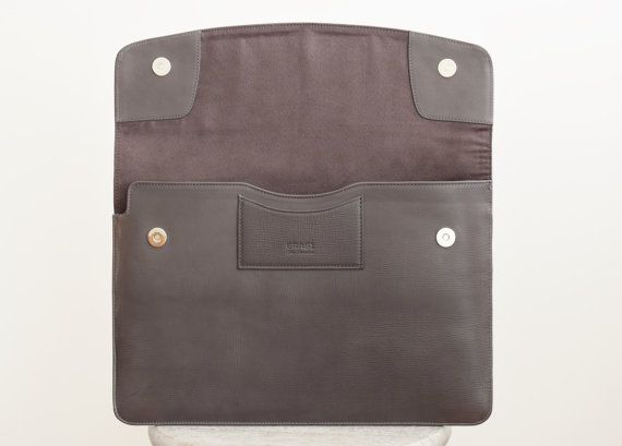 a gray bag with two pockets on it