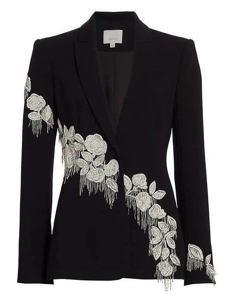 Blazer With Embroidery, Abaya Designs Latest, Embroidered Blazer, Trendy Fashion Tops, Woman Suit Fashion, Boutique Dress Designs, Blazer Designs, Eyes Design, Modest Fashion Outfits