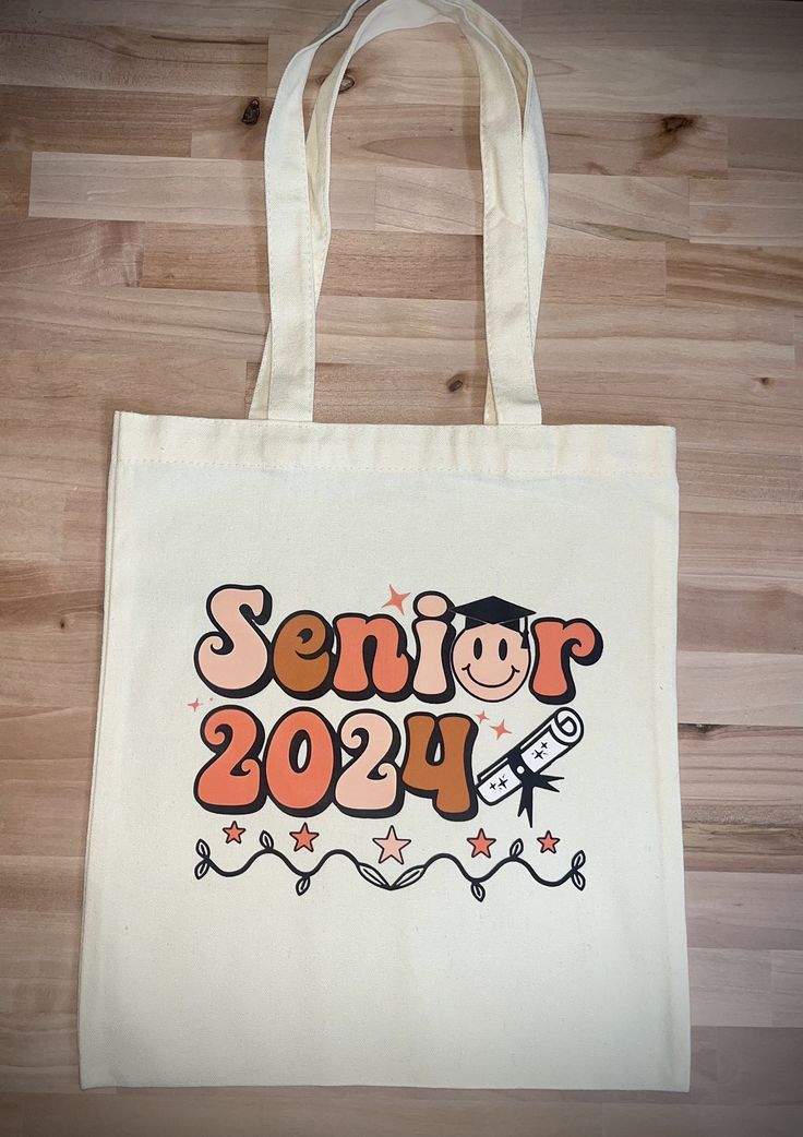 Senior Night, Senior Year, Folded Up, Canvas Tote Bag, Fun Things, Canvas Tote, Tote Bags, 4 Inch, Heavy Duty