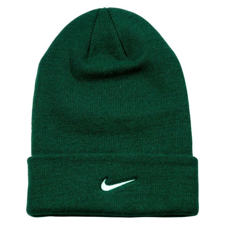 Nike Team Cuffed Beanie. Keep your head warm during those chilly fall games. 100% acrylic. Solid Winter Sports Hats, Casual Winter Sports Hat, Casual Sports Hat For Winter, Sports Beanie For Winter, Sporty Winter Hats With Adjustable Fit, Sporty Adjustable Winter Hats, Casual Nike Winter Hat, Nike Casual Winter Hats, Nike Winter Beanie Hat