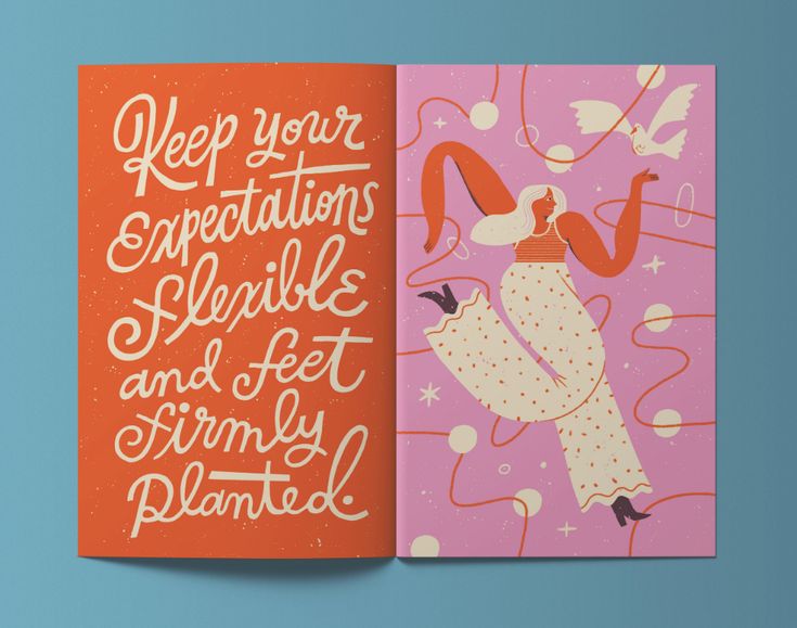 two greeting cards with hand lettering on them