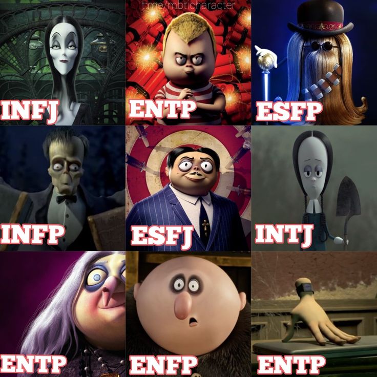 Personally Types, Addams Family Characters, Enfp Personality, Infp Personality, Mbti Character, Monster Characters, 16 Personalities, Personality Type, Addams Family