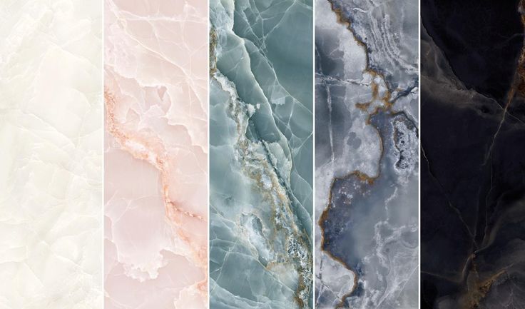 the different colors of marble are shown here