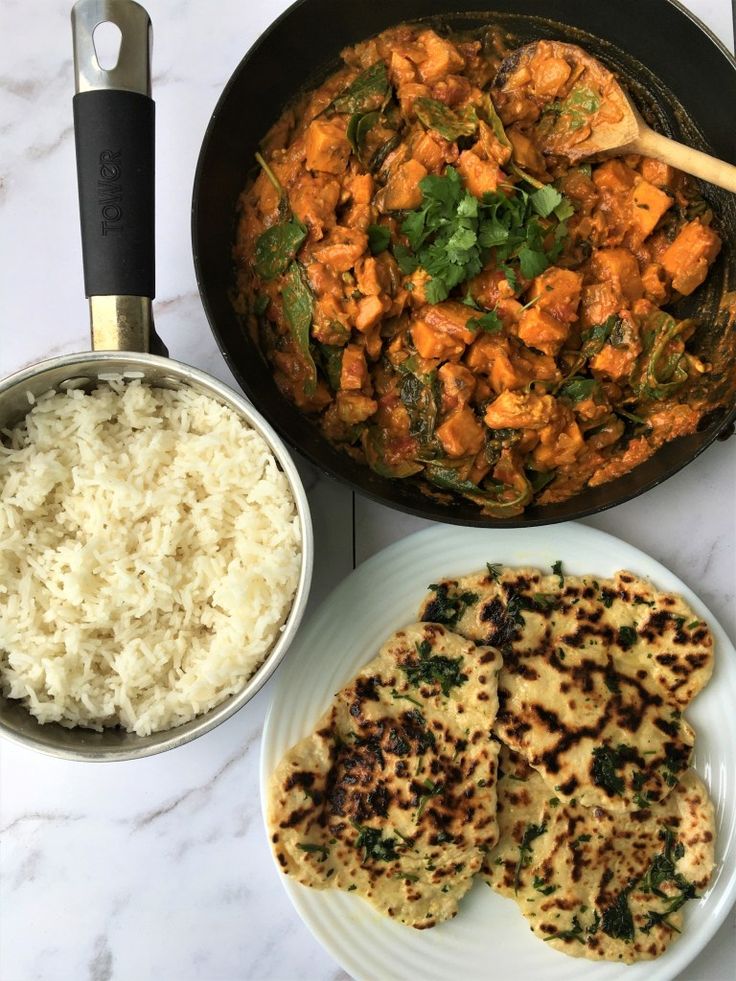 the meal is ready to be eaten and served on the table with utensils