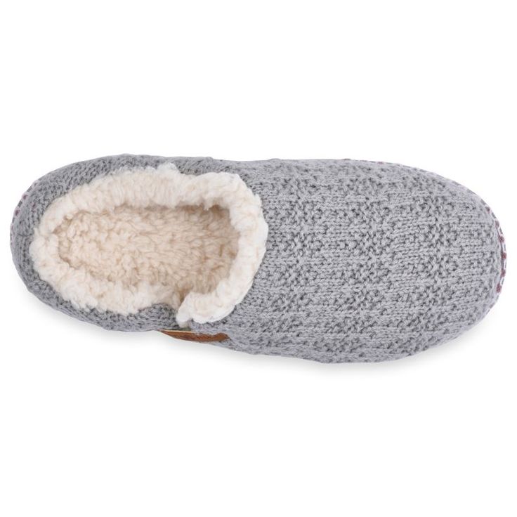 You won't want to take off these cozy clog slippers from GaaHuu.Click this FOOTWEAR GUIDE to find the perfect fit and more! SLIPPER FEATURES Easy slip on style Durable indoor/outdoor soleSLIPPER CONSTRUCTION Acrylic knit upper Polyester faux fur lining Memory foam-padded footbed Polyurethane outsoleSLIPPER DETAILS Imported Machine wash, dry flat Rounded toe Non-skid sole Slip-on styling 0.375-in. platform Size: Small. Color: Grey. Gender: female. Age Group: adult. Cozy Synthetic Slippers With Cushioned Footbed, Cozy Slippers With Cushioned Footbed, Cozy Winter Slippers With Rubber Sole, Comfy Gray Slippers For Indoor Use, Comfy Gray Indoor Slippers, Cozy Synthetic Slippers With Textured Footbed, Cozy Synthetic Slippers With Round Toe, Comfortable Winter Clogs With Textured Footbed, Comfortable Clogs With Textured Footbed For Winter